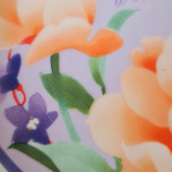 VTG Collectible Decorative Plates Set Mother Love Floral Sentiments Gold Rim - Picture 8 of 9